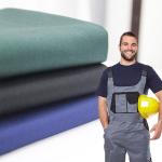 100-350gsm 58/59" Width Functional Workwear Fabric For Chemical Plant Occasion