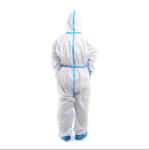 Chemical Industrial Workers Clothing Taped Seam Microporous Coverall with 3
