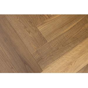 Smoked UV Oiled White Oak Herringbone Parquet Flooring 910x150mm