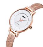 Q021 rose gold girls womans quartz watches back stainless steel watches women