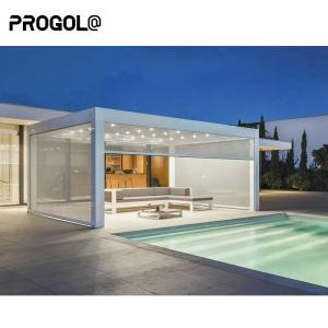 China Waterproof Aluminum Pergola with Retractable Aluminum Sail Canopy factory