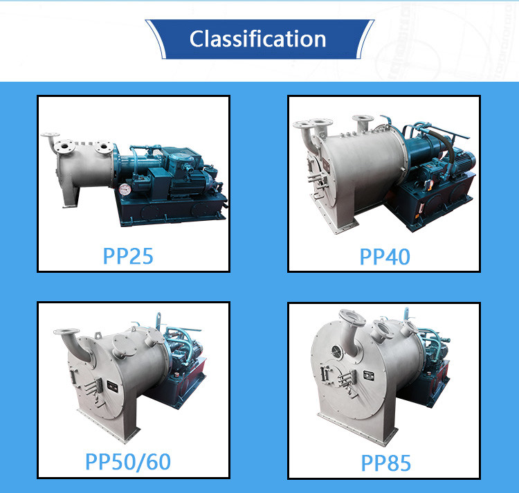 Two Stage Piston Pusher Centrifuge Machine Sea Salt Dewatering Separation Processing