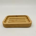 square rounded corners Bamboo Bathroom Accessories toilet accessories set