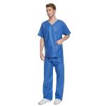 Disposable Non Woven Patient Gown Suit lab SMS Scrub Suit