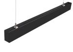 Library Linear Suspension Lighting Black 0 - 10V Dimming 6000K 100 - 277V