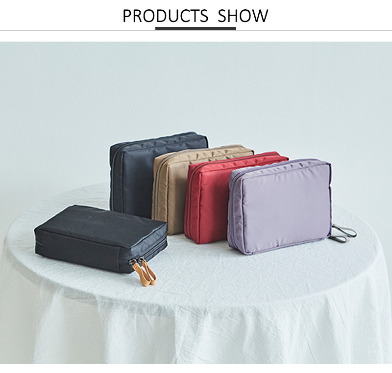 Solid Color Polyester Makeup Train Case For Women