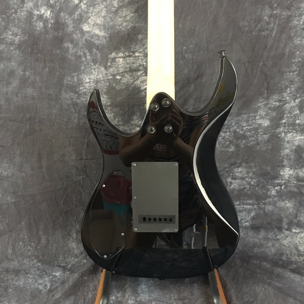 Hot Selling 6 Strings Brown Quilted Finish Jackson Electric Guitars With Black Hardwares