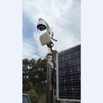 lockable telescoping pneumatic mast 4.5m CCTV mast, aluminum mast