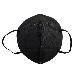 China Black Color Folding FFP2 Mask Antibacterial For Textile / Industry factory