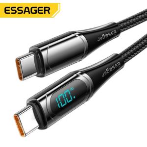 China QC3.0 Usb C To C Cable Led Fast Charger Type C Cable 5a 100w factory