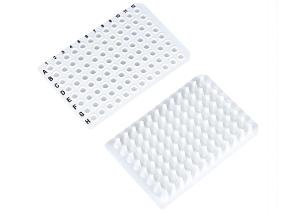 China Dna And Rna Free 0.2ml White Color Non Skirted PCR Plate With Black Numbers factory