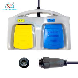 China Laparoscopic Double Paddle Medical Foot Switch Cut Coag Electrosurgical 2 Unit factory