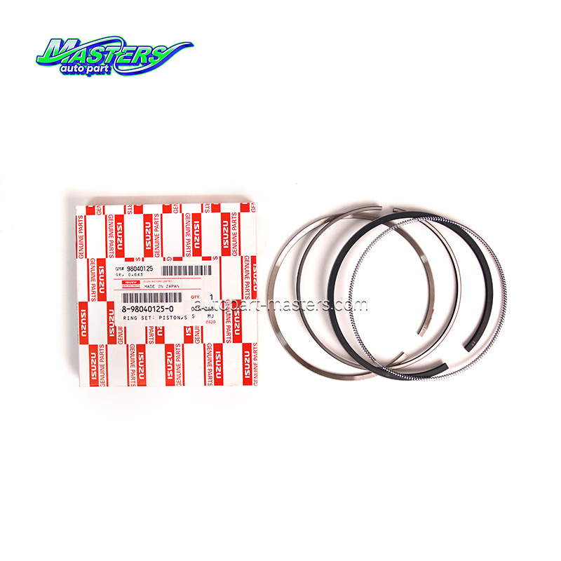 Masters 8-98040125-0 Piston Ring Set 8980401250 For ISUZU 700P 4HK1 4HG1