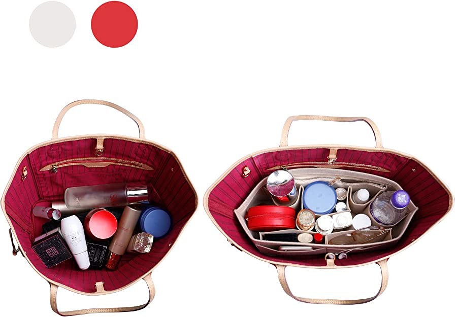 Portable DOXO Wallet Storage Felt Shopper Bag With YKK Zippers