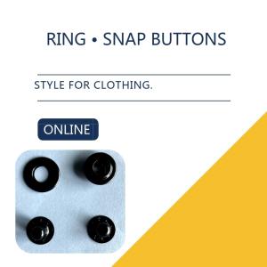 China Small Medium &amp; Large Size Diameter Antique Silver Ring Snap Buttons Press Metal Stud For Trousers And Pant factory