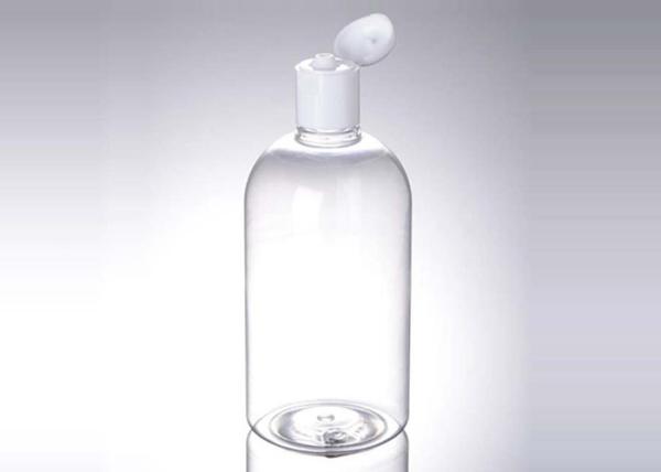 250ml 8.7oz Refillable Clear PET Plastic Lotion Toner Bottle With Flip Top Screw