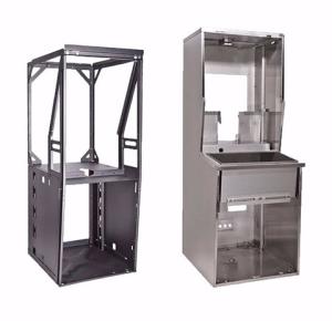 China Metal Custom Kiosk Manufacturing Enclosures Laser Cutting CNC Bending Machining factory