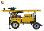 Hydraulic 4 Wheels Dth Drilling Rig 110m Small Portable Type For Water Well