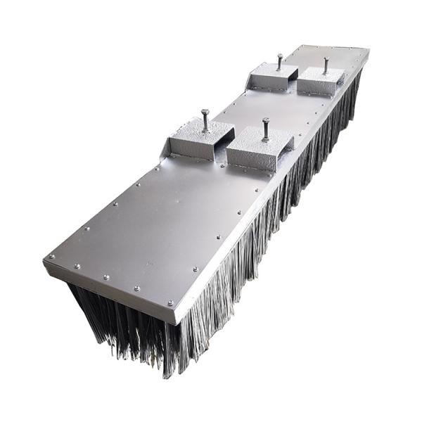 Stainless Steel Flat Wire Bristle Tractor Attachment Brush Floor Sweeping