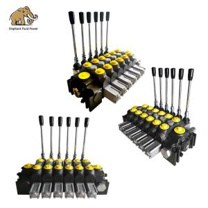 China DCV140 Sectional Control Valve 6 Spool Hydraulic Directional 140lpm factory
