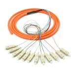 G657A UPC 12core Fiber Optic Breakout Pigtail MPO Connector
