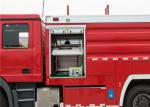 6x6 Drive Airport Fire Vehicles with Water Foam Monitor Throw Range Over 75m