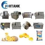 Semi Automatic Frozen French Fries Making Machine , 2000kg/h Potato Chips