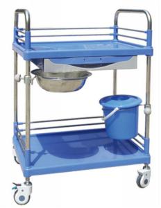 China Multi-Purpose Removable Drug Cart , Ward Surgery Rescue Trolley factory