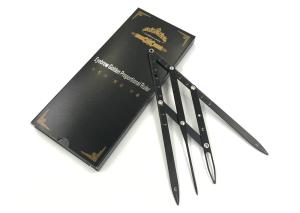 China Stainless steel Black Eyebrow Microblading Tool Tattoo Eyebrow Ruler factory