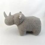 30cm PP Cotton Stuffed Toys Soft Rhinoceros Toy EN71 ODM OEM