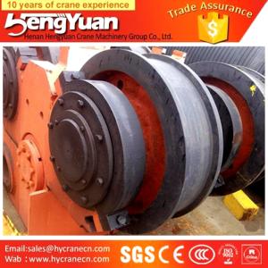 China Electric double girder forged bridge travelling crane bridge wheels factory