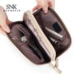 Double Zipper Bridesmaid Gift Waterproof PU Cosmetic Bag