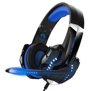 Free Shipping Gaming Headphone Headset With Mic LED Light And In Line Audio Controls
