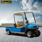 EXCAR Aluminium Blue Electric Utility Carts Electric Food Cart With Trojan