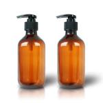 Lightweight Cosmetic Lotion Bottles / Shampoo Amber Cosmetic Bottles 10fl.oz