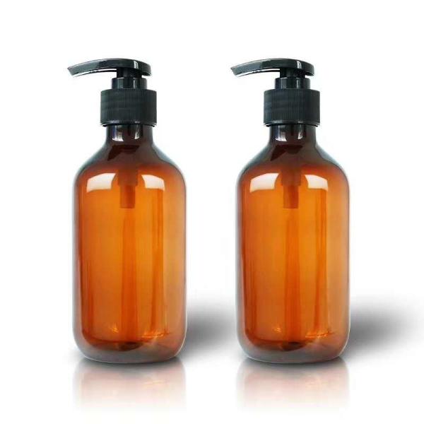 Lightweight Cosmetic Lotion Bottles / Shampoo Amber Cosmetic Bottles 10fl.oz