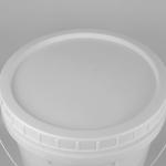 Food Grade PP Transparent Plastic Bucket 32cm DIA For Pet Food