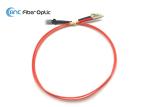 Duplex Fiber Optic Patch Cord MTRJ To LC OM1 OM2 Fiber LSZH Jacket 1 Meter