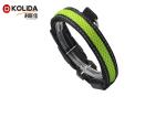 Adjustable Safety Light Up Flashing Glowing Puppy Cat Collar Purple / Green