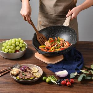 China Amazon TOP Seller Cookware Frypan Non Stick Aluminum Non Stick Deep Frying Pan With Glass Lid factory