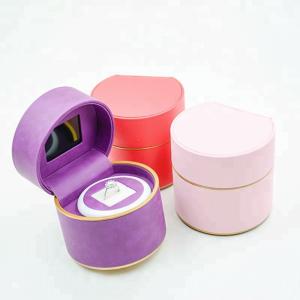 China Gift Leather Travel Jewellery Box , Large Ring Display Box Multi Function factory