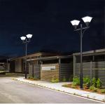 Outdoor IP65 Solar Garden Light Die Casting Aluminum LED Courtyard Street Lamp