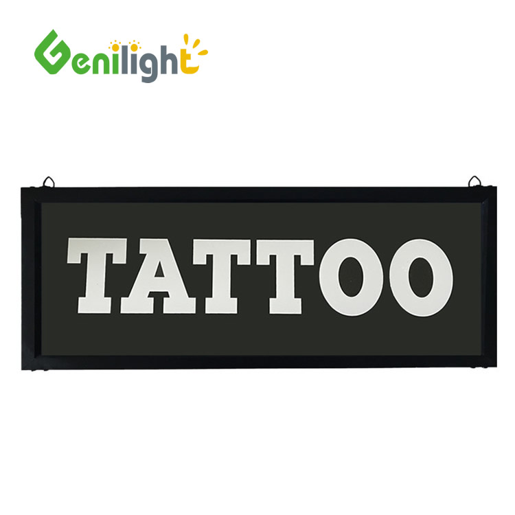 Aluminium Plastic Background Oval LED Open Closed Board with 5mm Superbright LED Material