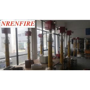 China 6m fire truck vehicle mount pneumatic telescopic mast light tower - tilt and turn unit- remote control-inside wires factory