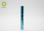 Shiny Blue Empty Eyeliner Tubes , Round Aluminum Empty Eyeliner Container