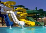 Colorful Swimming Pool Fiberglass Water Slide Water Park Playground Equipment