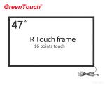 USB 2.0 Full Speed 47 Inch Ir Touch Frame With 16 / 9 Screen Ratio