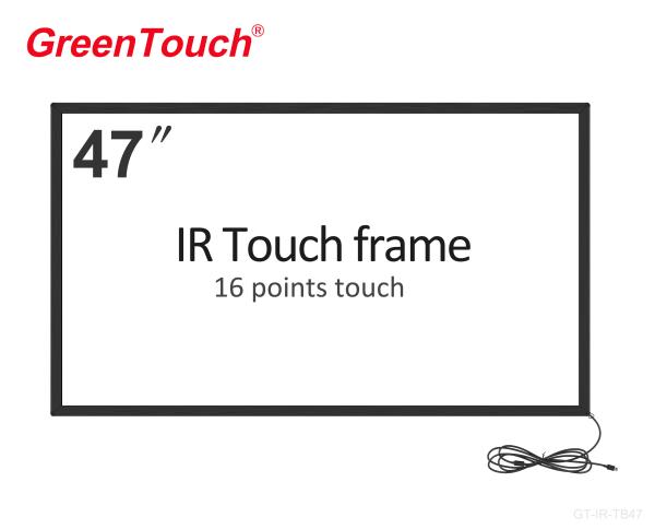 USB 2.0 Full Speed 47 Inch Ir Touch Frame With 16 / 9 Screen Ratio