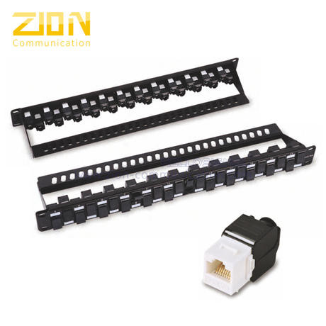 China UTP Cat6A Patch Panel 24 ports for Rack , Date Center Accessories , from China Manufacturer - Zion Communiation factory