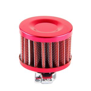 China ES-1110 Universal car air intake filter neck size 12mm bright red color factory